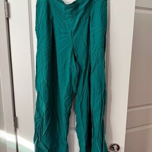 A New Day Women's Teal Pant Business Casual Slacks Work Wear Plus Size XXL